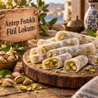 Antep Fıstıklı Fitil Lokum