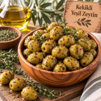 Kekikli Yeşil Zeytin