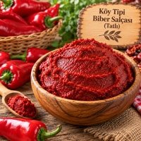 Köy Tipi Biber Salçası Tatlı